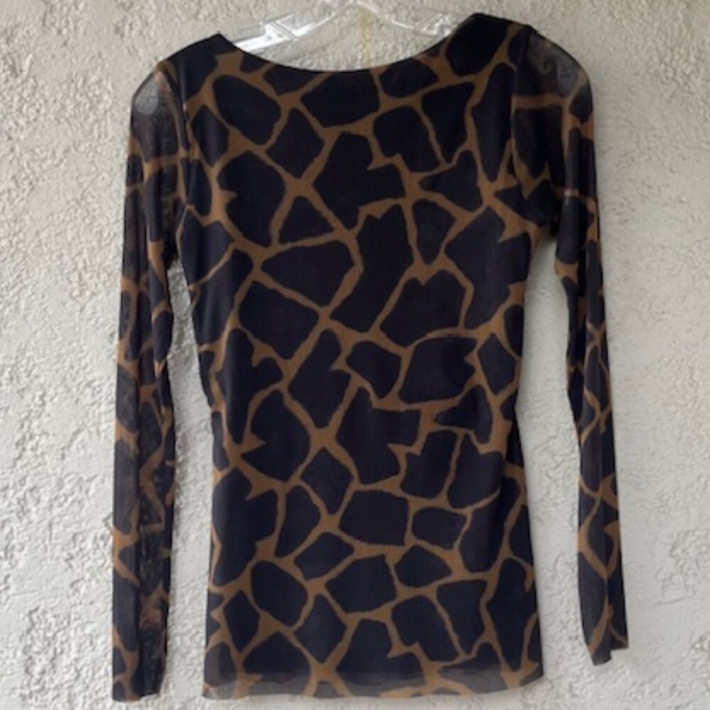 Vintage Weston Wear Giraffe-Print Blouse - NWOT - Picture 2 of 3